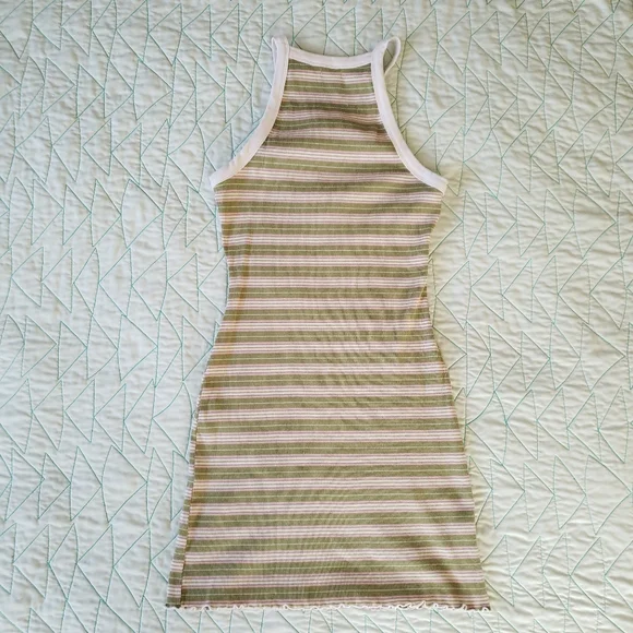 BP Green Ringer Rib Tank Dress - Picture 4 of 5